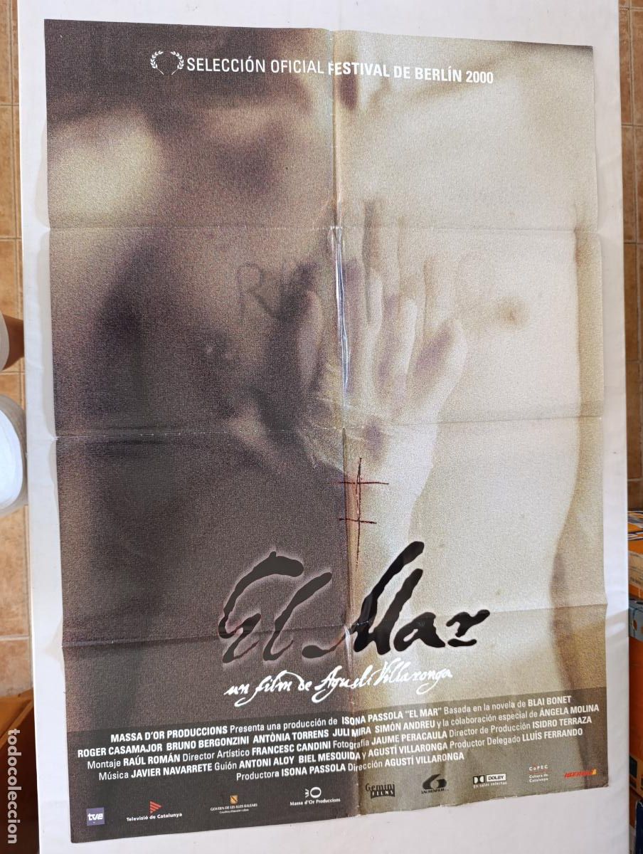 Cinema: POSTER ORIGINAL EL MAR - 97 X 68 CM - AGUSTI VILLARONGA (388)