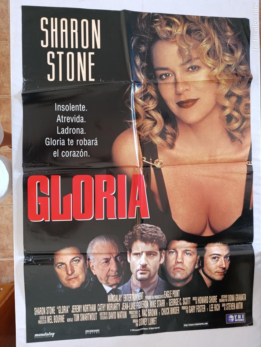 Cine: POSTER ORIGINAL GLORIA - 96 X 68 CM - SHARON STONE (388)