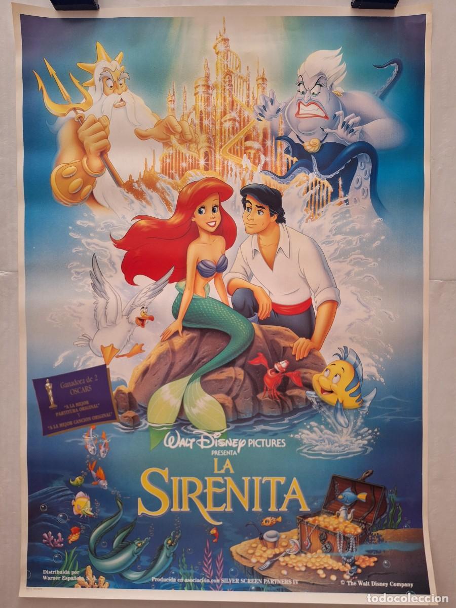 Cinema: ANTIGUO CARTEL CINE LA SIRENITA A&Ntilde;O 1990 CARTEL SIN DOBLAR MUY BIEN CONSERVADO RV