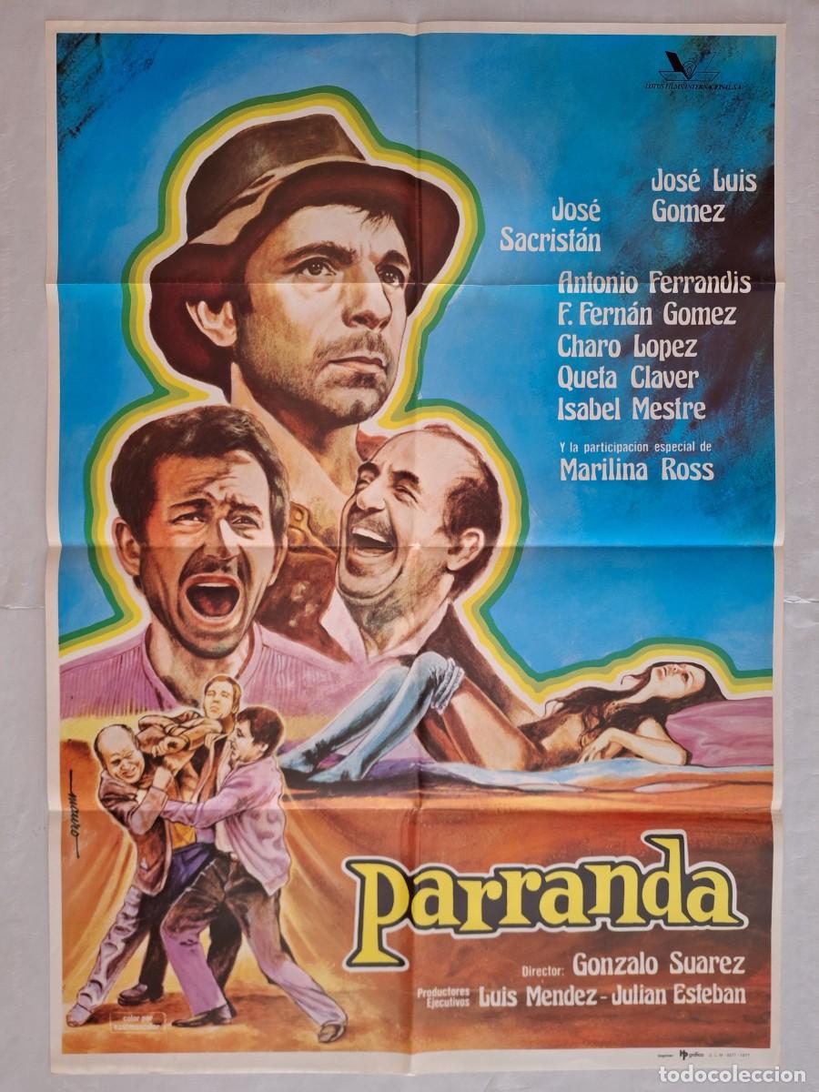 Cinema: ANTIGUO CARTEL CINE PARRANDA JOSE SACRISTAN ANTONIO FERRANDIS A&Ntilde;O 1977 RV C-1580