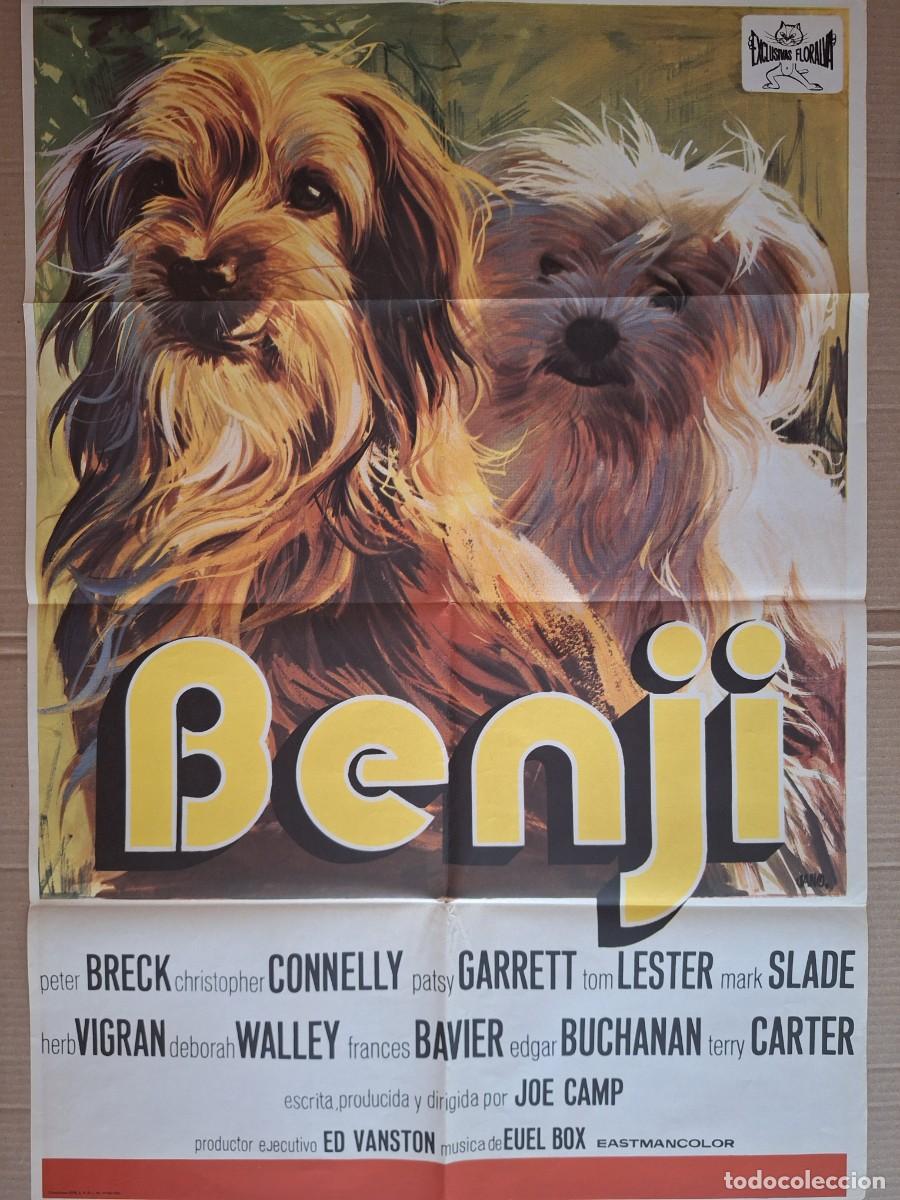 Cine: CARTEL CINE PELICULA BENJI PETER BRECK A&Ntilde;O 1975 A 305