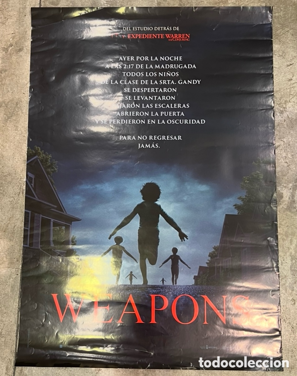 Cine: Cartel de Pel&iacute;cula. &ldquo;WEAPONS&rdquo;. Zach Cregger. 2025.