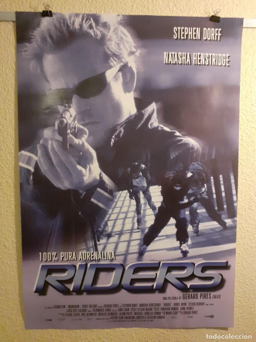Cine: Cartel Original cine Riders (2002) Gerard Pires Accion 98x68 cm
