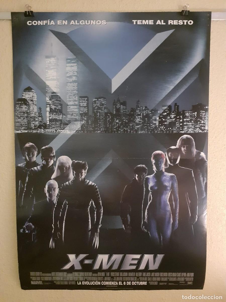 Cine: Cartel Original cine X-MEN (2000) Torres Gemelas Marvel 98x68 cm