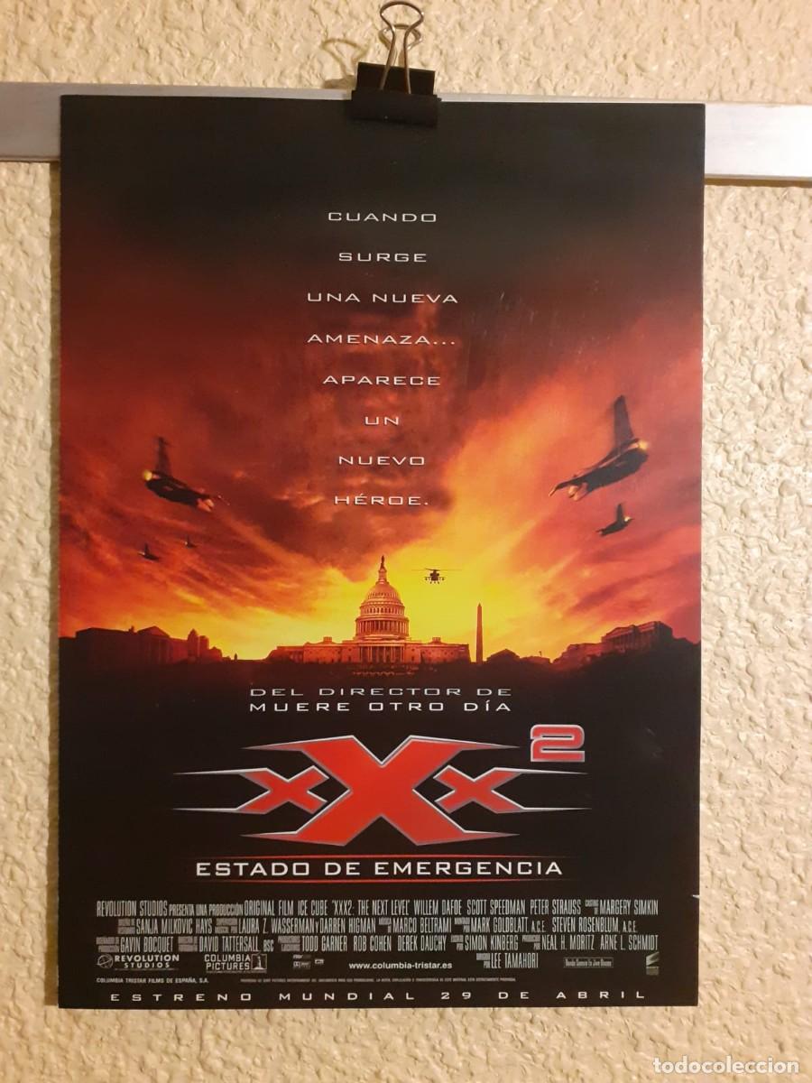 Cine: Guia de Mano Original cine xXx 2 Estado de emergencia (2005) Diptico 30x21 cm