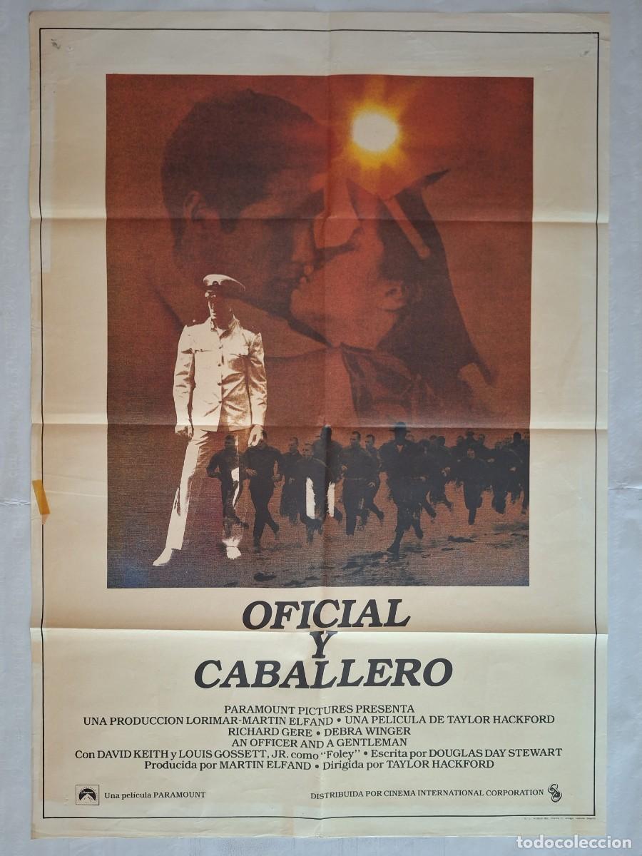 Cine: ANTIGUO CARTEL CINE OFICIAL Y CABALLERO RICHARD GERE A&Ntilde;O 1982 RV C-1536