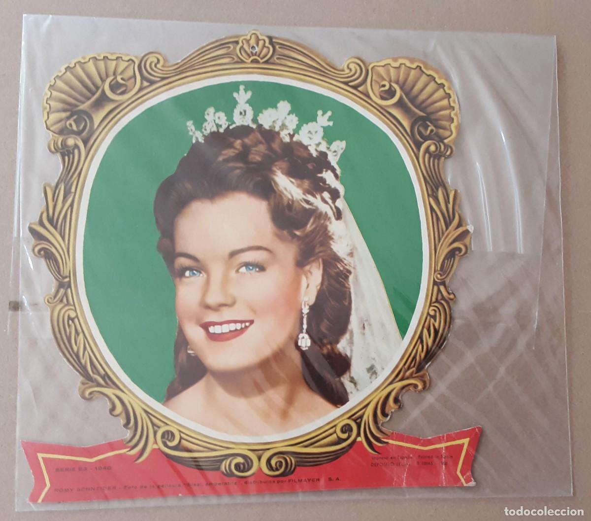 Cine: ROMY SCHNEIDER &rdquo;SISSI&rdquo;, CARTELITO TROQUELADO FILMAYER S.A.