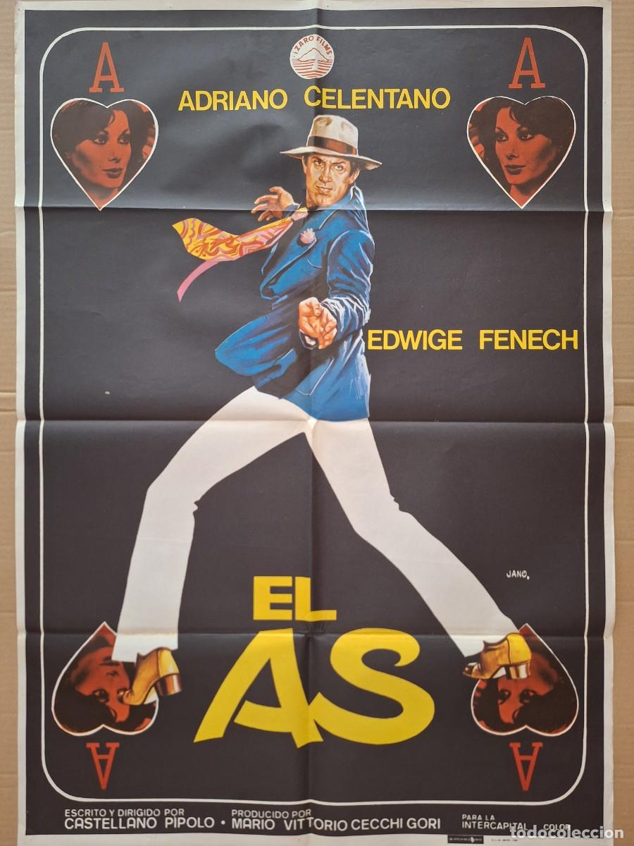 Cine: CARTEL CINE PELICULA EL AS ADRIANO CELENTANO A&Ntilde;O 1981 A 317