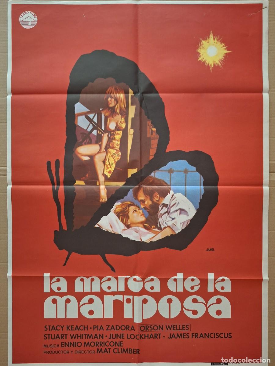 Cine: CARTEL CINE PELICULA LA MARCA DE LA MARIPOSA PIA ZADORA ORSON WELLES A&Ntilde;O 1982 A 320