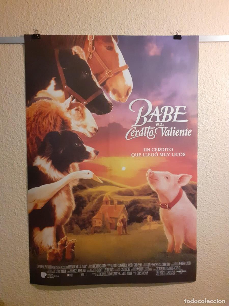 Cine: Babe el cerdito valiente (1995) - Cartel original de cine
