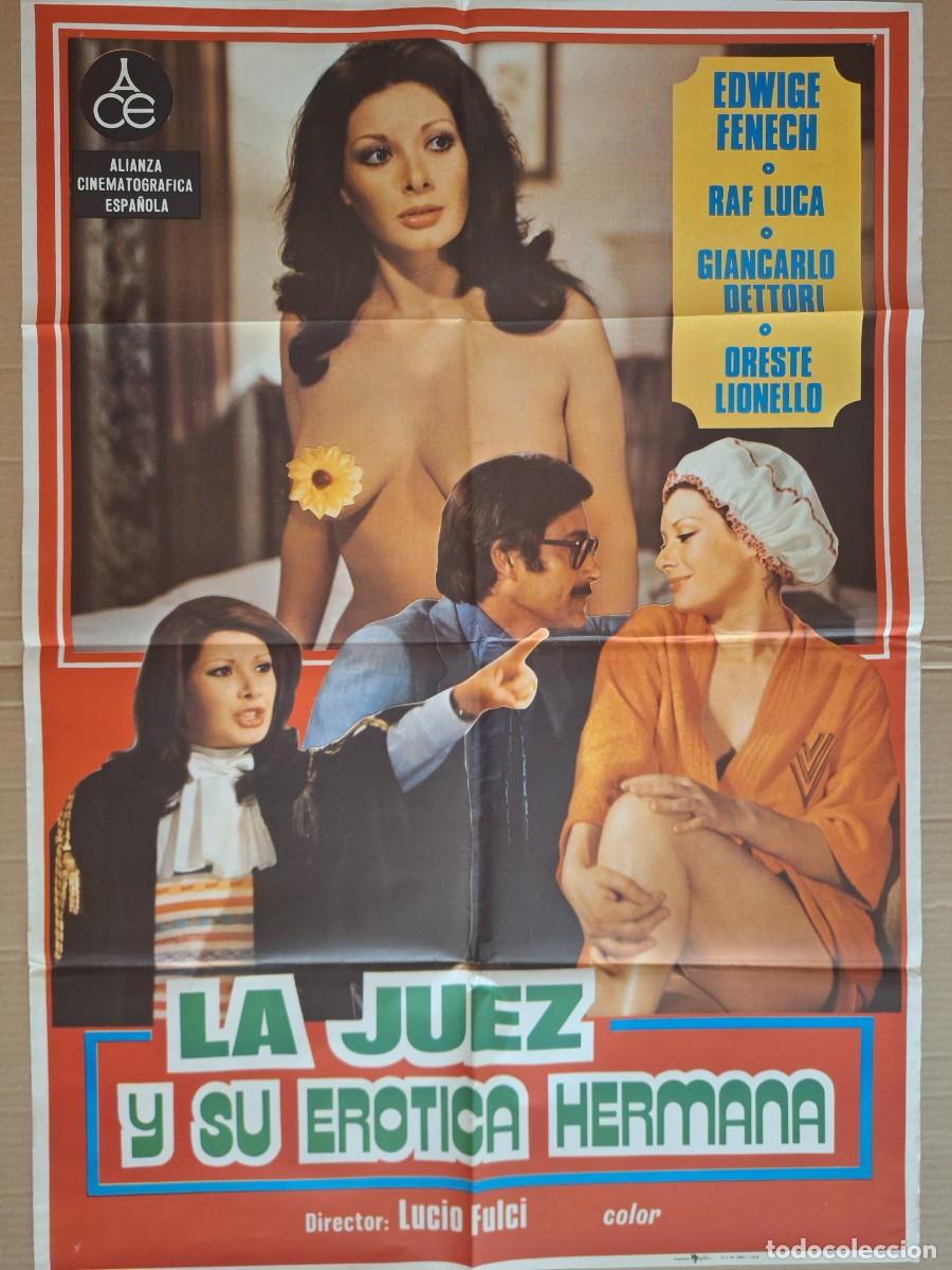 Cine: CARTEL CINE PELICULA LA JUEZ Y SU EROTICA HERMANA EDWIGE FENECH A&Ntilde;O 1978 A 326