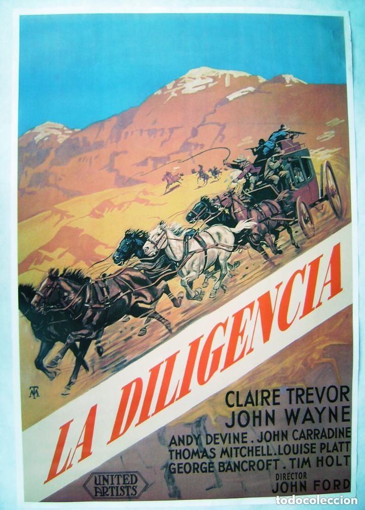 Cine: La diligencia P&oacute;ster 70x100 aprox. John Wayne John Ford