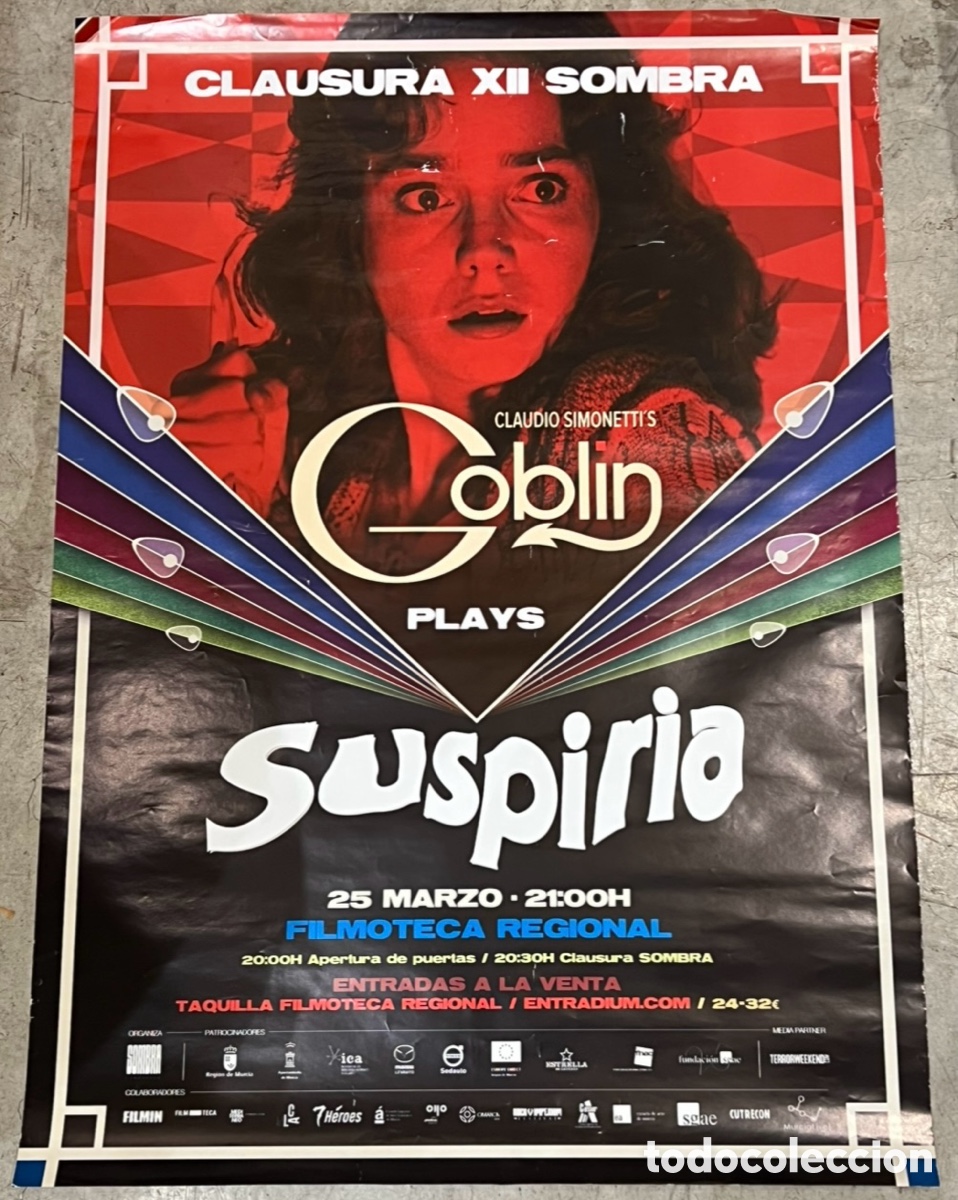 Cine: Cartel de Cine. Clausura XII Sombra. &ldquo;Suspira&rdquo;. Filmoteca Regional. Murcia. 2023.