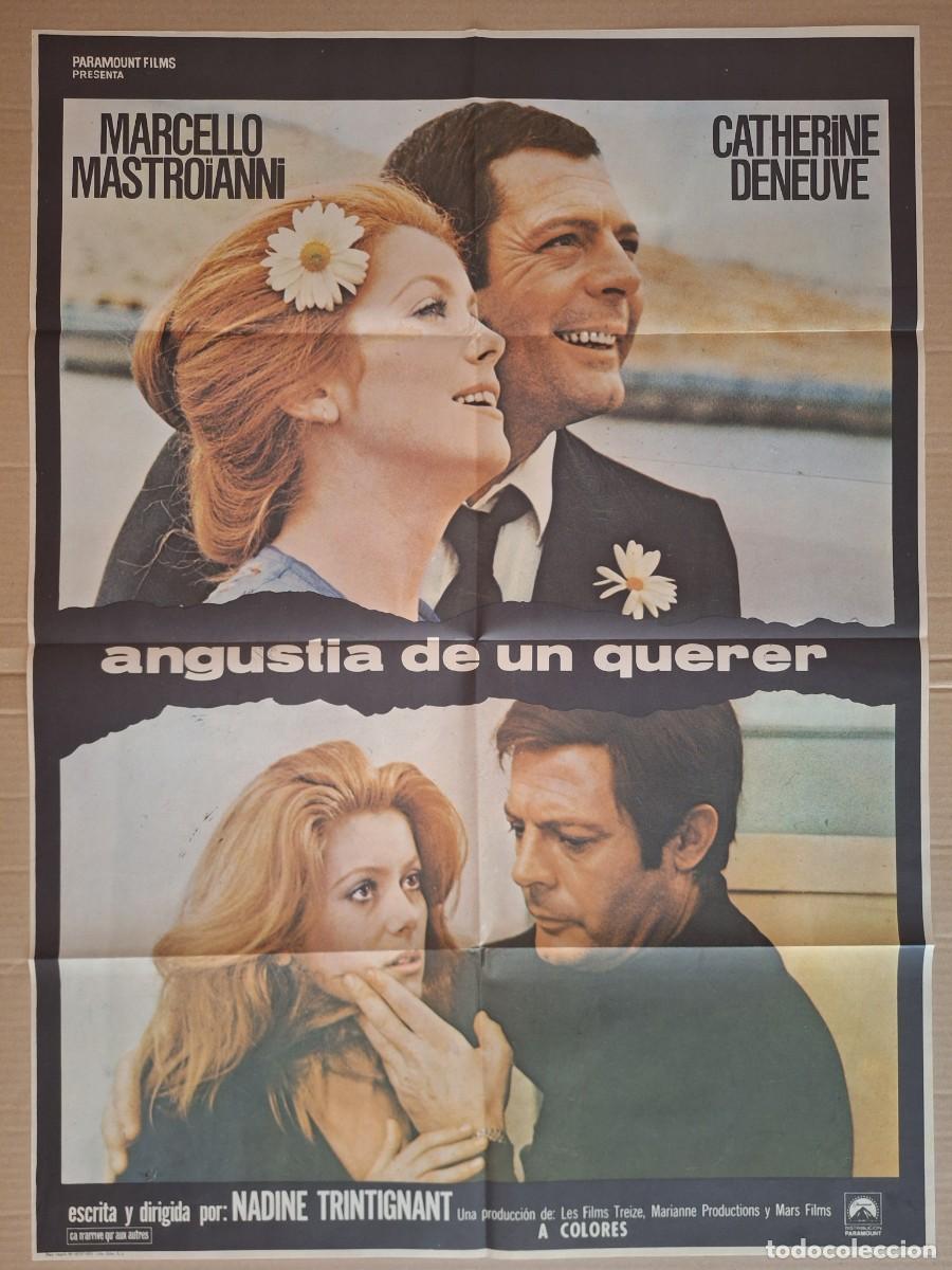 Cine: CARTEL CINE PELICULA ANGUSTIA DE UN QUERER MARCELLO MASTROIANNI CATHERINE DENEUVE A&Ntilde;O 1972 A 333