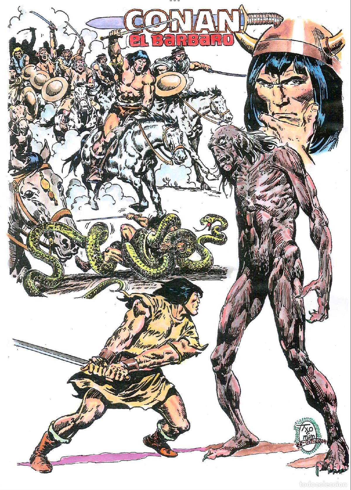 Cine: Poster DIN 4 numero 1646 :ilustracion Conan el Barbaro -