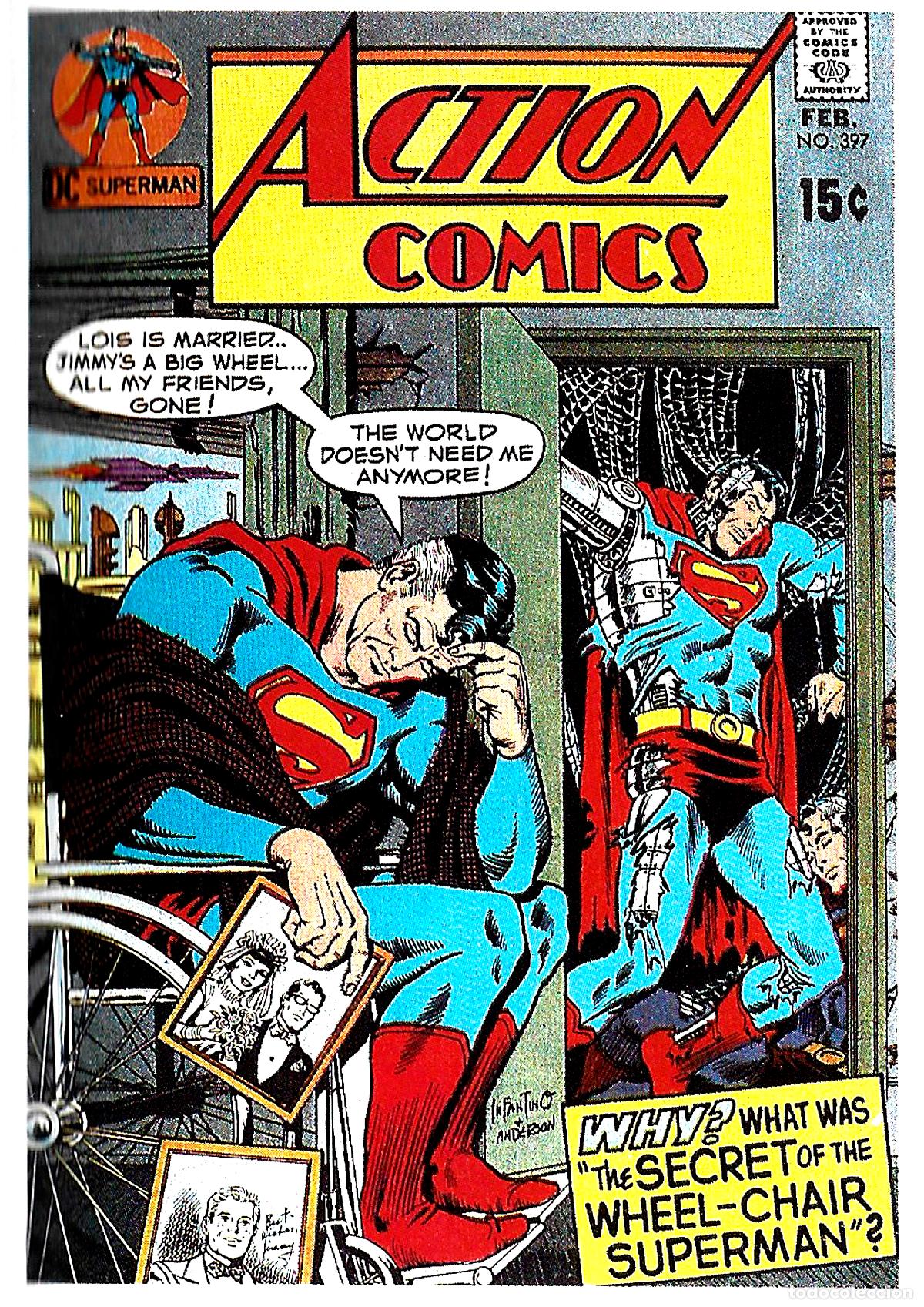 Cine: Poster DIN 4 numero 1664 :Superman numero 397 en ACTION COMICS -