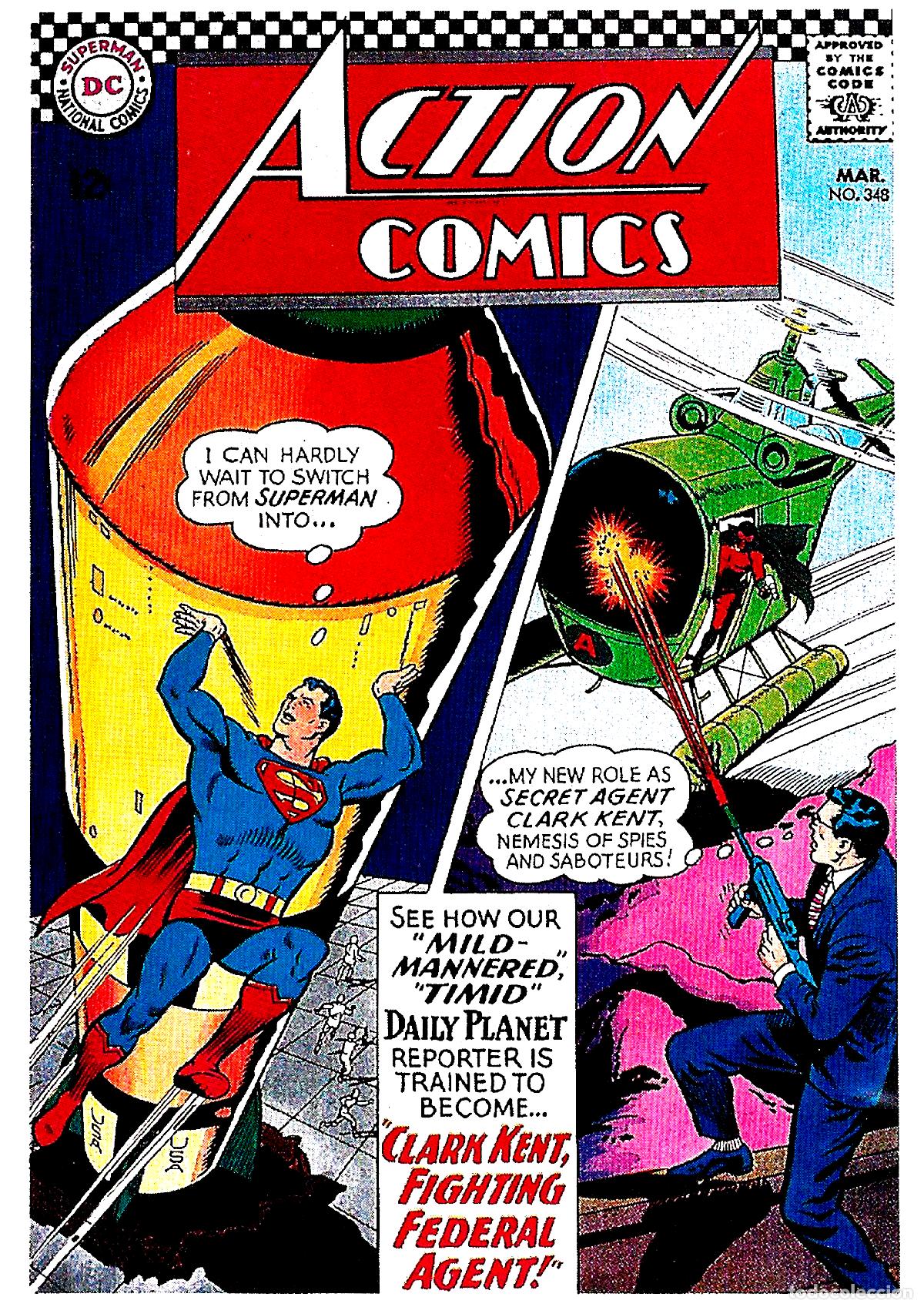 Cine: Poster DIN 4 numero 1672 :Superman numero 348 en ACTION COMICS -