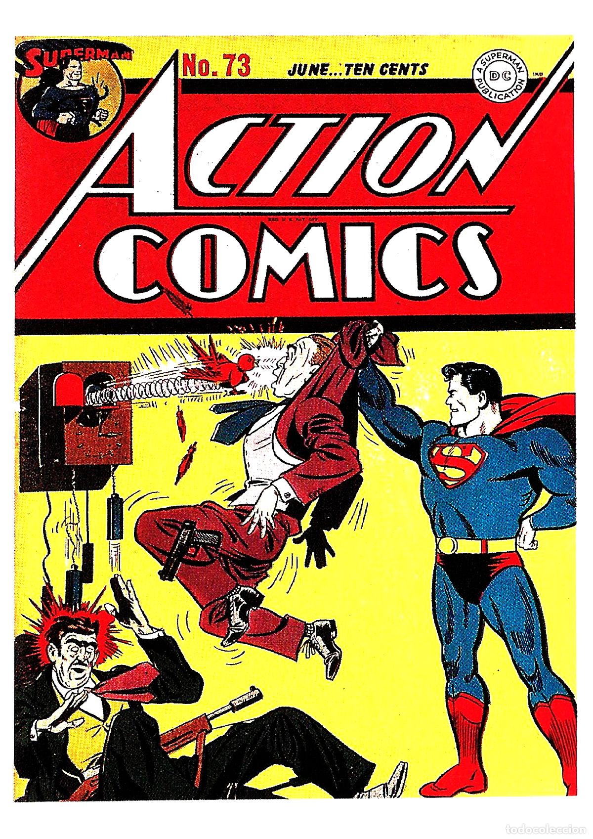 Cine: Poster DIN 4 numero 1696 :Superman numero 73 en ACTION COMICS -