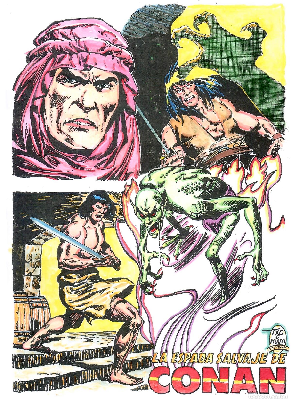 Cin&eacute;ma: Poster DIN 4 numero 1648: ilustracion de Conan el Barbaro -