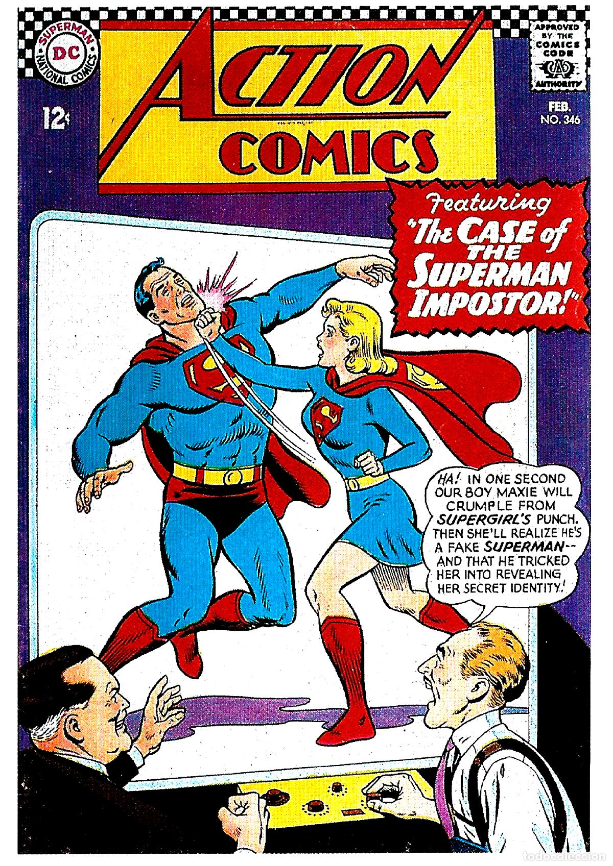 Cine: Poster DIN 4 numero 1653 :Superman numero 346 en ACTION COMICS -