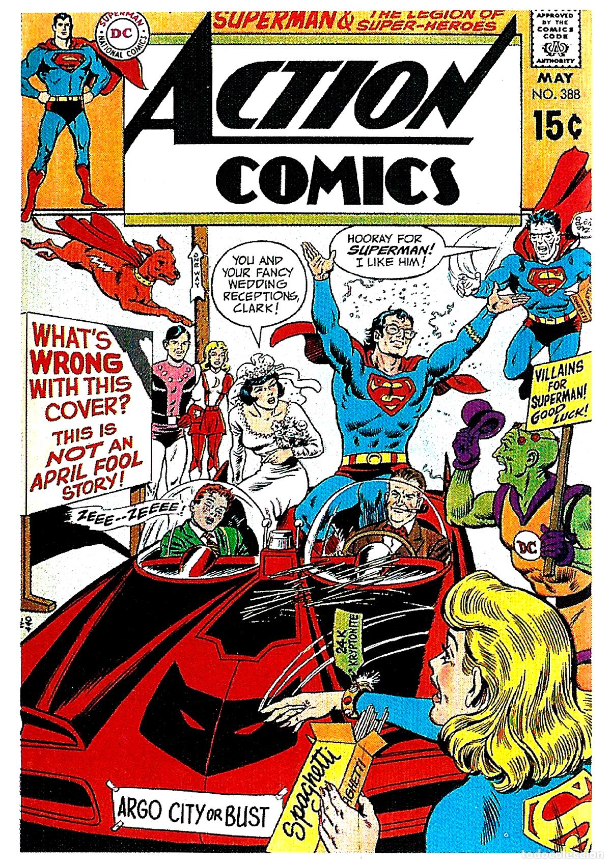 Cine: Poster DIN 4 numero 1670 :Superman numero 388 en ACTION COMICS -