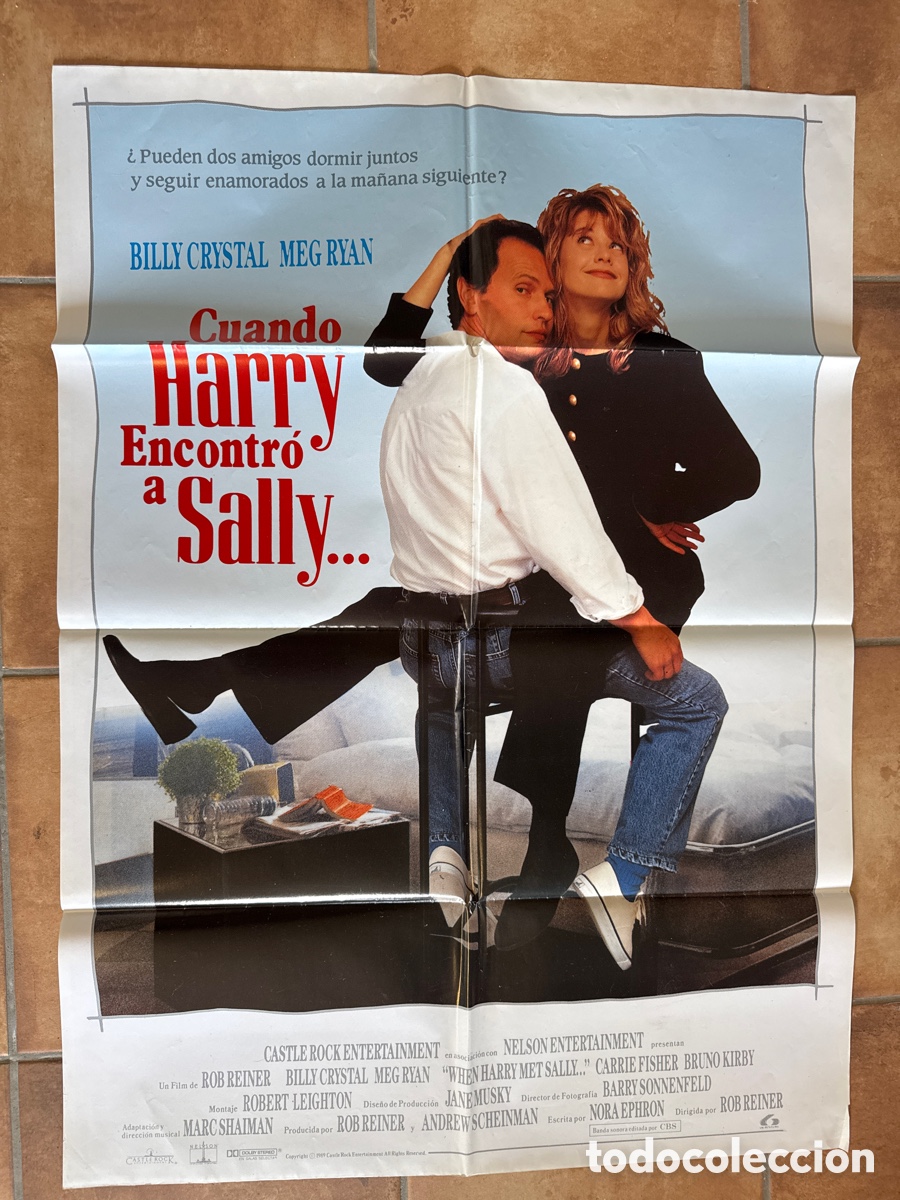 Kino: CUANDO HARRY ENCONTRO A SALLY 1989 CARTEL POSTER CINE MEG RYAN BILLY CRYSTAL ROB REINER ROMANTICA