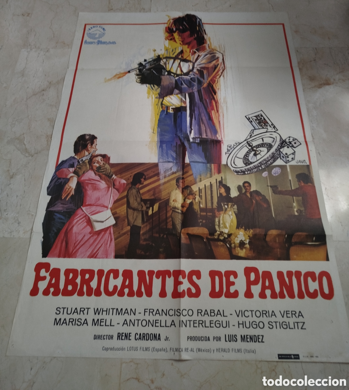 Cine: Fabricantes de panico. Cartel gran formato