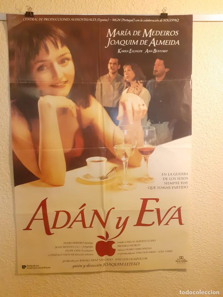 Cine: Ad&aacute;n y Eva 1995 Cartel Original de Cine Mar&iacute;a Medeiros