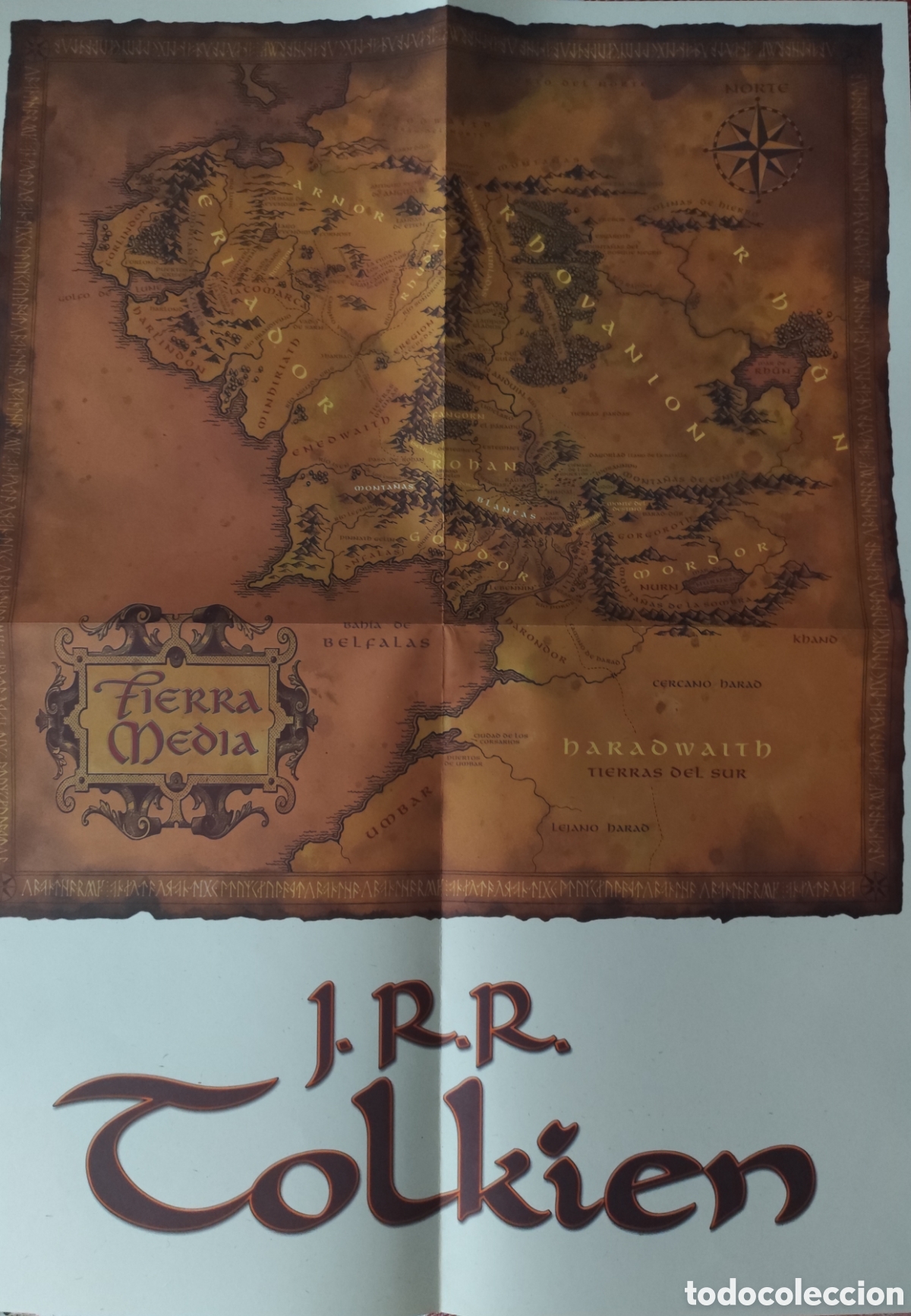 Cine: Mapa de la Tierra Media ( Tolkien) - Foto 2