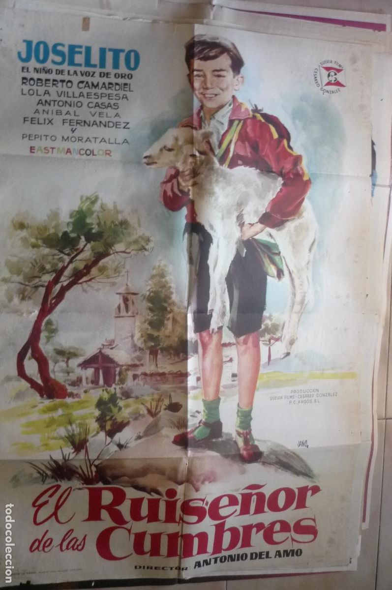 Cine: cartel cine 1 x 7o el ruise&ntilde;r de las cumbres joselito