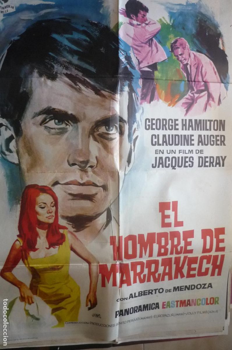 Cine: cartel de cine 1 x 7o el hombre de marrakech george hamilton