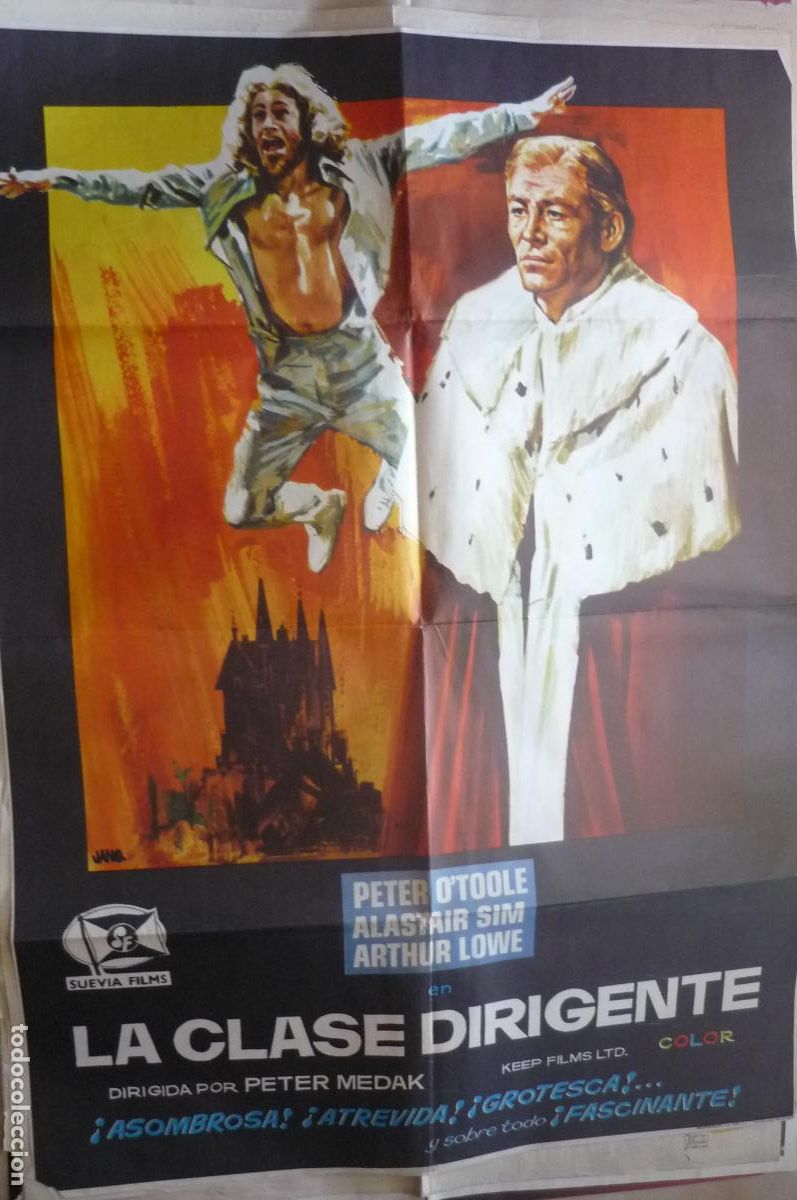 Cine: cartel cine 1 x 7o la clase dirigente peter o, toole