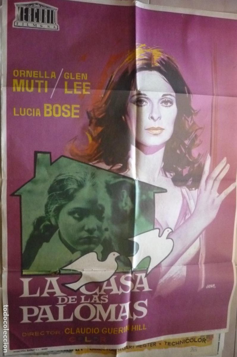 Cine: cartel cine 1 x 7o la casa de las palomas ornella muti