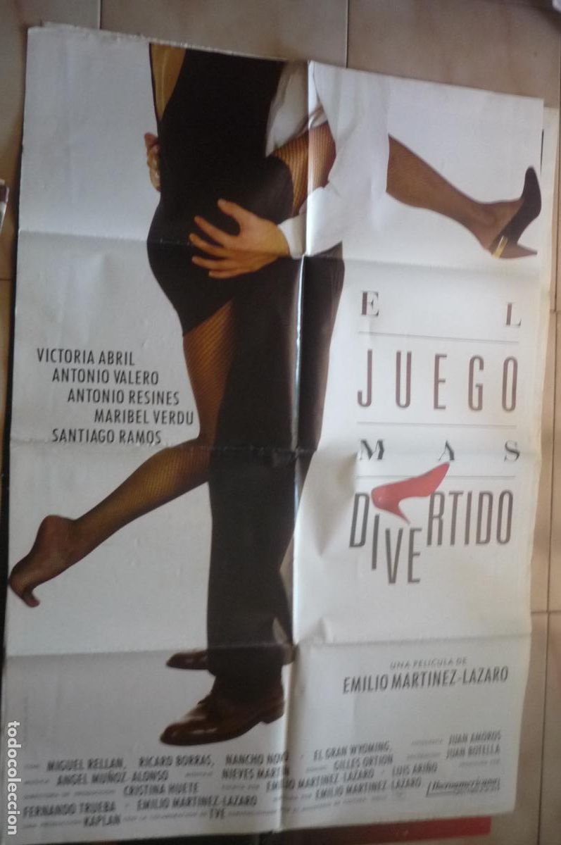 Cine: cartel cine 1 x 7o el juego mas divertido victoria abril