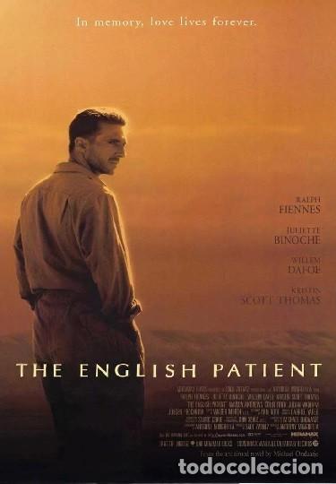 Cine: El paciente ingl&eacute;s P&oacute;ster 70x100 cm aprox Anthony Minghella Ralph Fiennes Kristin Scott Thomas