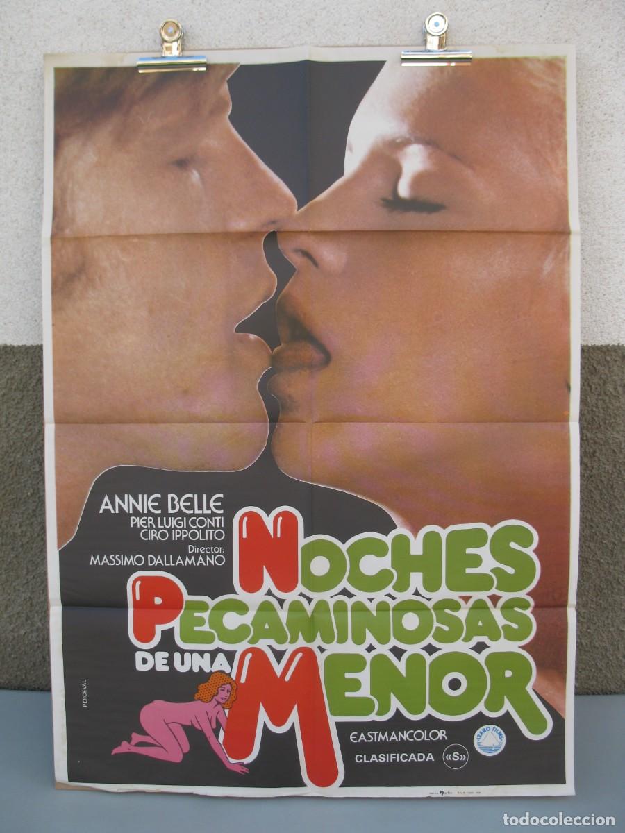 Cine: NOCHES PECAMINOSAS DE UNA MENOR - P&Oacute;STER - CARTEL DE LA PEL&Iacute;CULA - ANNIE BELLE - PIER LUIGI CONTI.