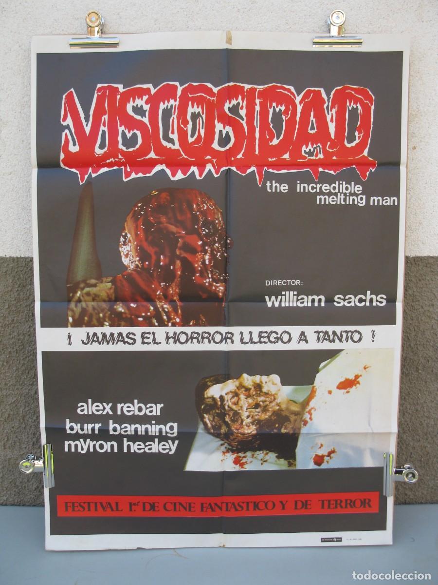 Cine: VISCOSIDAD - P&Oacute;STER - CARTEL DE LA PEL&Iacute;CULA - ALEX REBAR - BURR BANNING - WILLIAM SACHS.