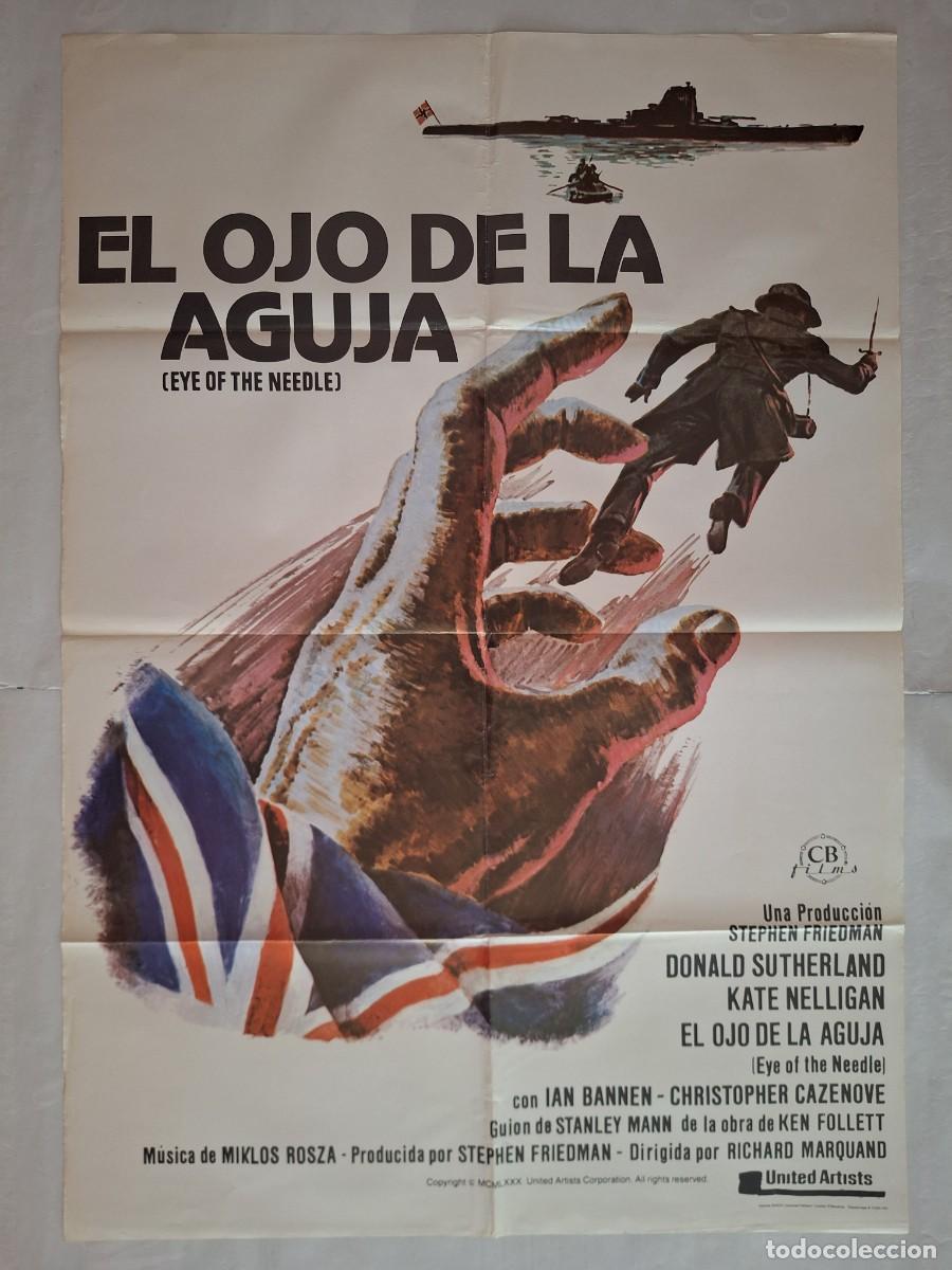 Cine: ANTIGUO CARTEL CINE EL OJO DE LA AGUJA A&Ntilde;O 1981 RV CC-1226
