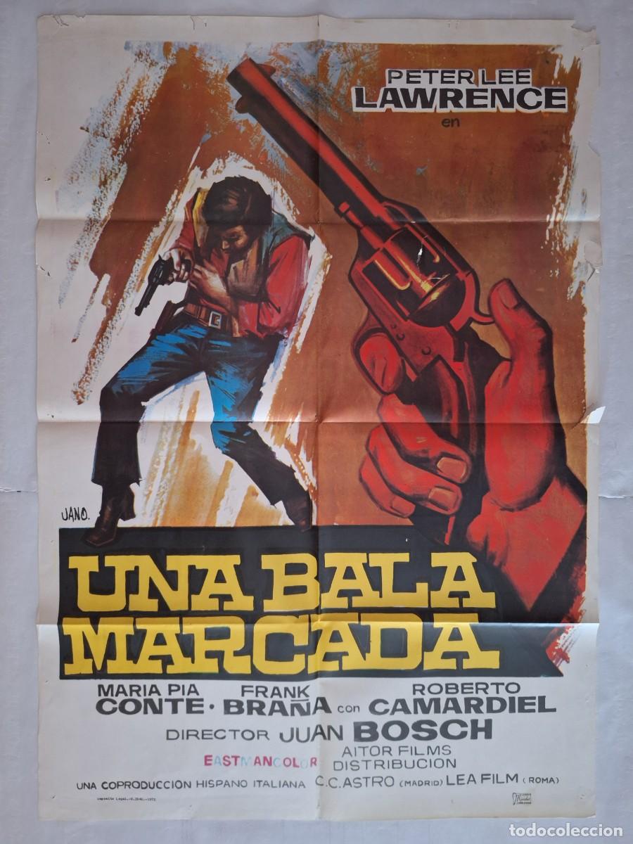 Cinema: ANTIGUO CARTEL CINE UNA BALA MARCADA JANO 1972 RV CC-1228
