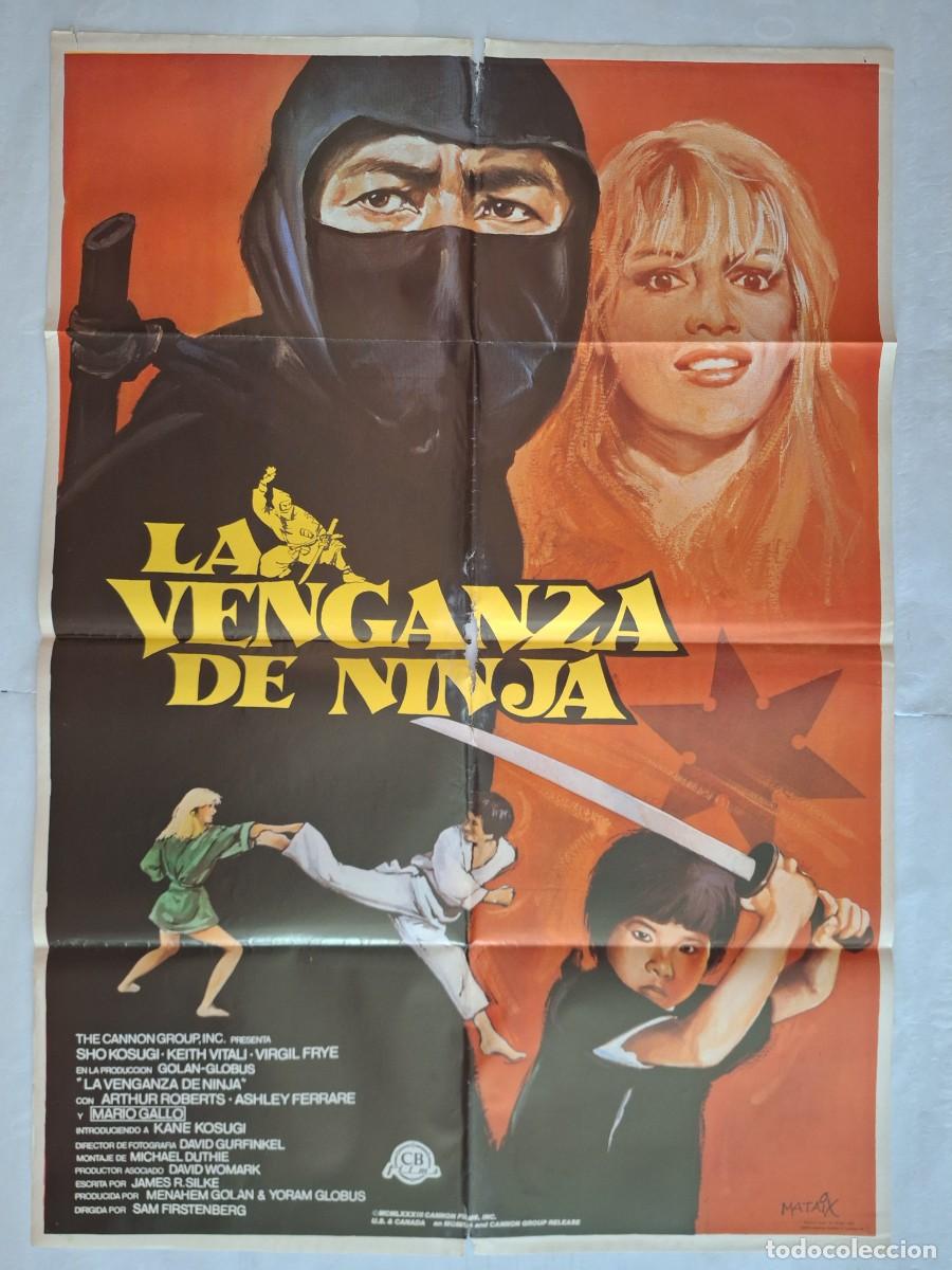 Cine: ANTIGUO CARTEL CINE LA VENGANZA DE NINJA 1983 RV CC-1229