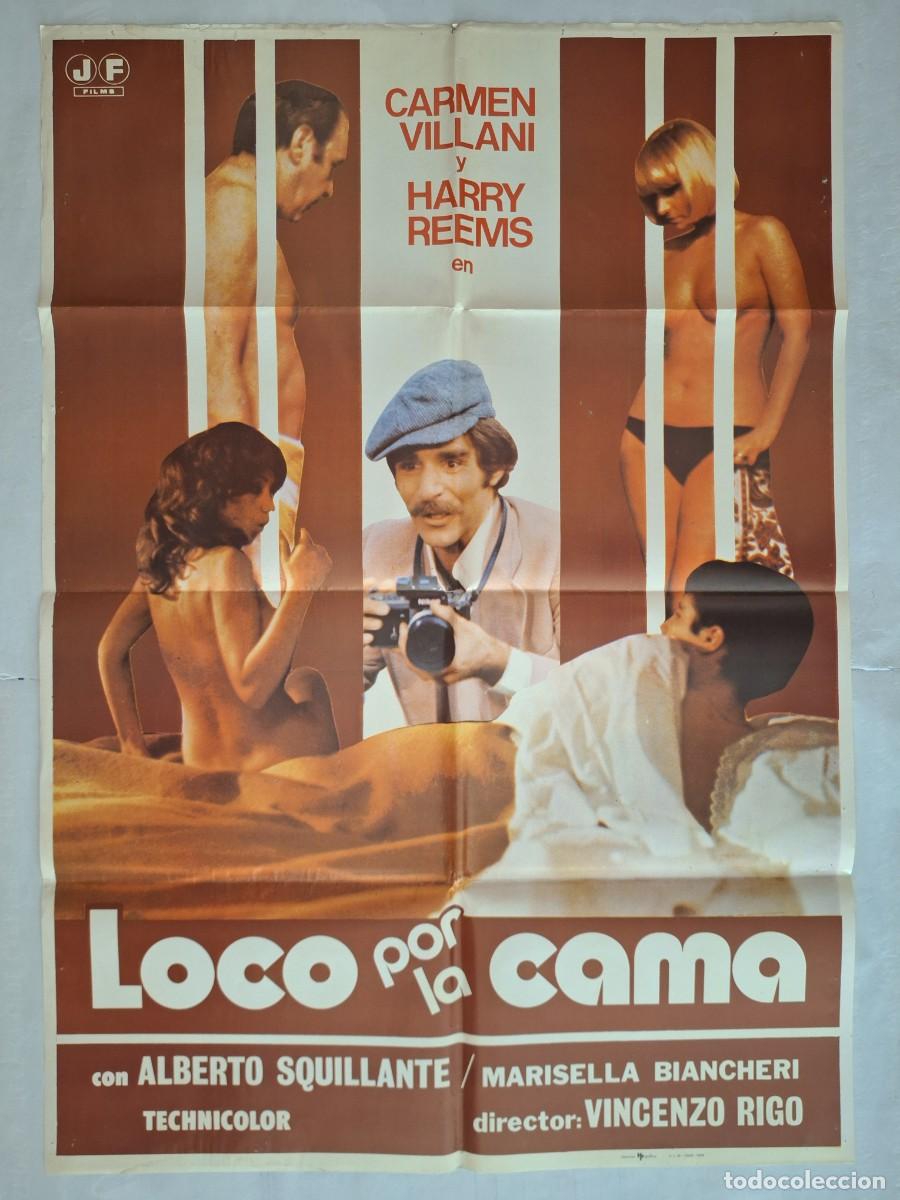 Cine: ANTIGUO CARTEL CINE LOCO POR LA CAMA A&Ntilde;O 1978 RV CC-1231