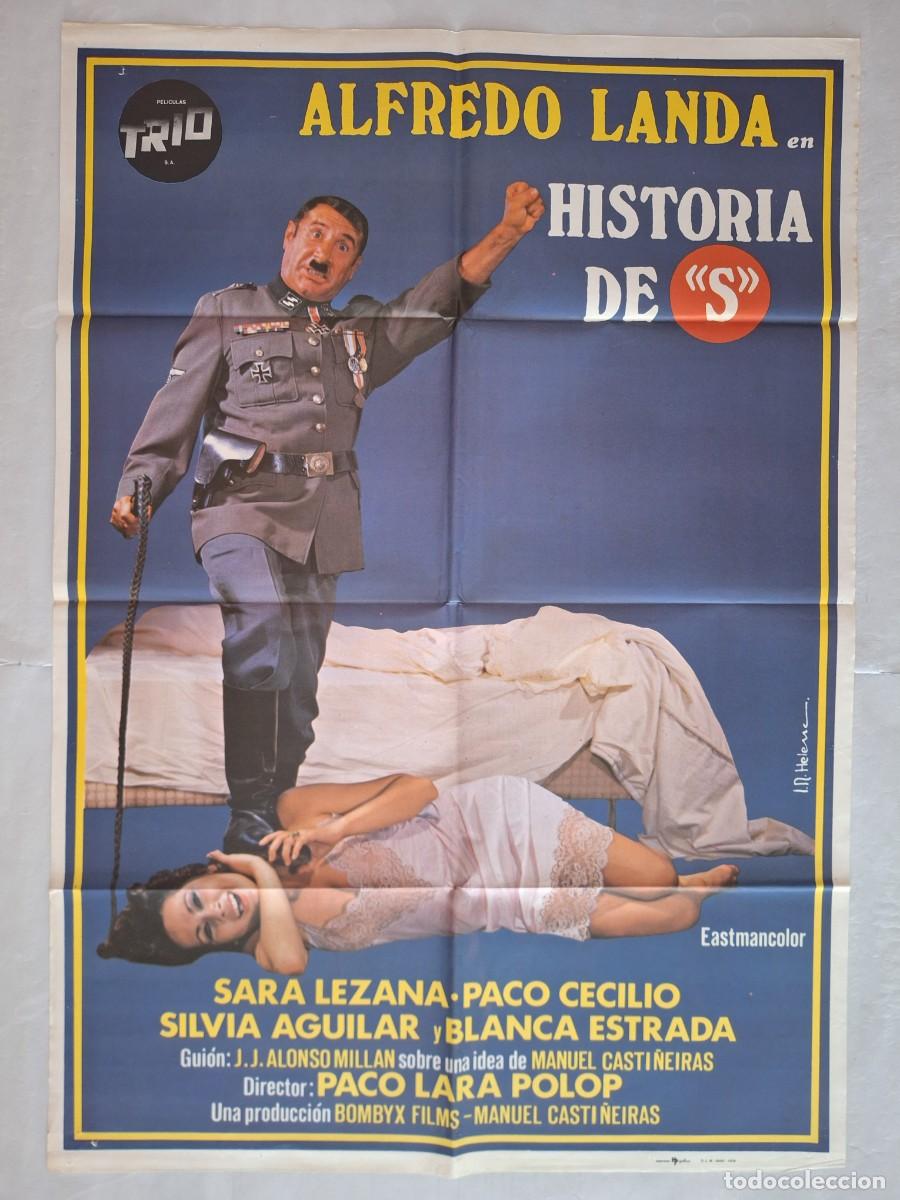 Cine: ANTIGUO CARTEL CINE HISTORIA DE &rdquo;S&rdquo; ALFREDO LANDA 1978 RV CC-1237