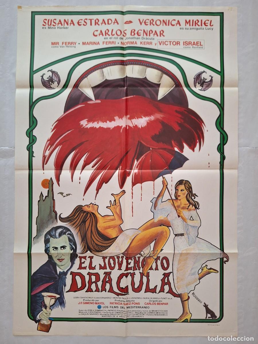 Cine: ANTIGUO CARTEL CINE EL JOVENCITO DRACULA SUSANA ESTRADA 1977 RV CC-1238