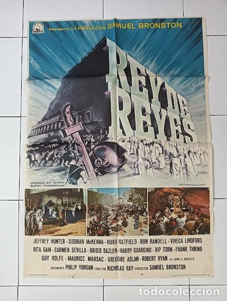 Cine: VKD 2387 REY DE REYES NICHOLAS RAY SAMUEL BRONSTON JEFFREY HUNTER MAC POSTER ORIGINAL 70X100 ESTRENO