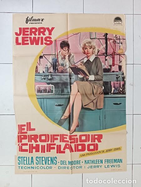 Cine: VKD 2388 EL PROFESOR CHIFLADO JERRY LEWIS POSTER ORIGINAL 70X100 ESTRENO