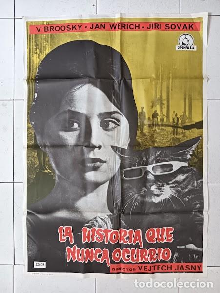 Cine: VKD 2389 LA HISTORIA QUE NUNCA OCURRIO VOJTECH JASNY GATO CINE CHECO POSTER ORIGINAL 70X100 ESTRENO
