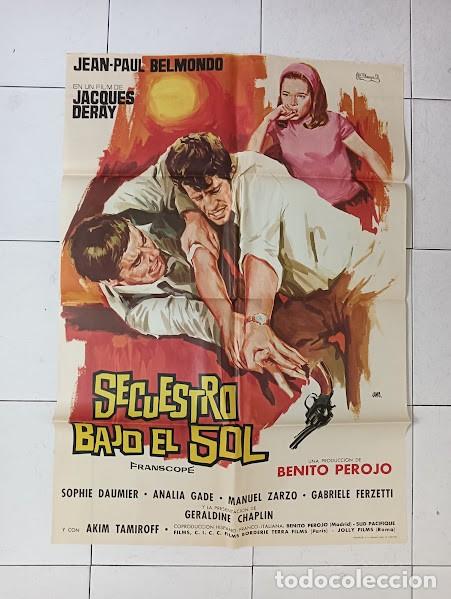 Cine: VKD 2390 SECUESTRO BAJO EL SOL JEAN-PAUL BELMONDO JANO POSTER ORIGINAL ESTRENO 70X100