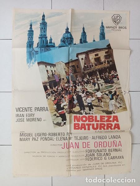 Cine: VKD 2396 NOBLEZA BATURRA VICENTE PARRA JUAN DE ORDU&Ntilde;A IRAN EORY POSTER ORIGINAL 70X100 ESTRENO