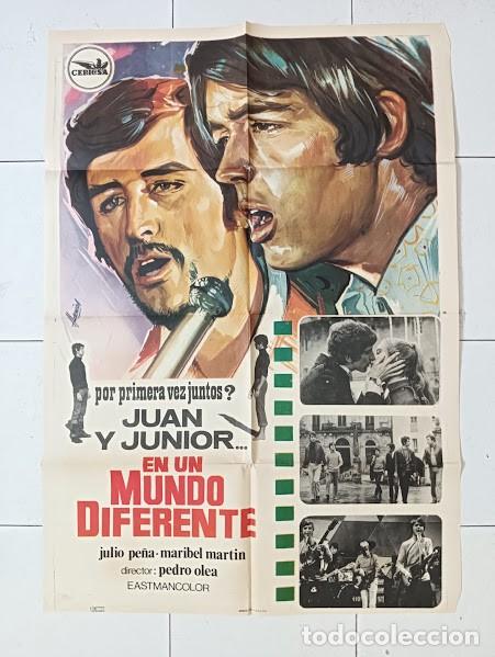 Cine: VKD 2397 EN UN MUNDO DIFERENTE JUAN PARDO JUNIOR de LOS BRINCOS PEDRO OLEA HERMIDA POSTER 70X100 ES