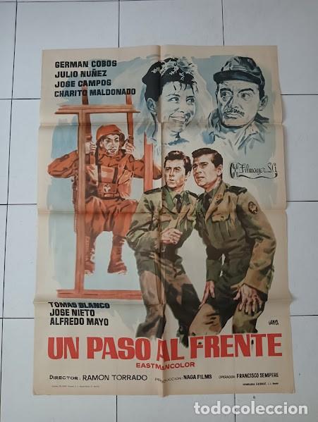Cine: VKD 2400 UN PASO AL FRENTE GERMAN COBOS TOMAS BLANCO JANO POSTER ORIGINAL 70X100 ESTRENO